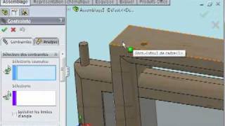 assembly assemblage contrainte pivot hinge mate solidworks BMTutorialmp4 [upl. by Wenz]