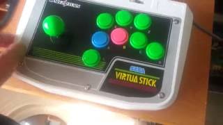 Sega Saturn HSS 0136 Virtua Stick [upl. by Ahgiela]