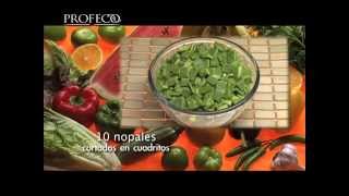 quotPlatillo Sabio Profecoquot Guisado de nopales con queso 191 [upl. by Ailegra]