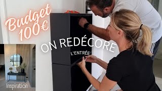 On refait notre entrée pour MOINS de 100€  DIY Ikea et récup [upl. by Emelina]