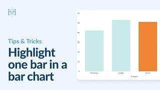 Highlight one bar in a bar chart  Metabase tutorial [upl. by Brigitta]