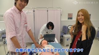 フィジカルアセスメントモデルを使った看護実習【東京有明医療大学】 [upl. by Sakovich]