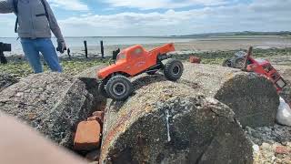 hayling island LostRC crawling axial gmade trails crawler fusion hobbywing capra boomracing [upl. by Paz]