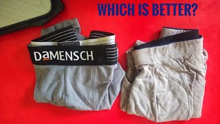 Xyxx vs Damensch Deo Cotton Trunk Comparison  Which one to buy Best value for money Comfortness [upl. by Mehitable395]