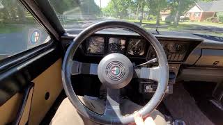 1986 Alfa Romeo gtv6  drive [upl. by Cooe672]