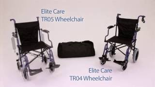 Travel Wheelchairs in a Bag  EliteCare ECTR04 and ECTR05  Fenetic Wellbeing [upl. by Zingg]