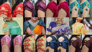 Half Sleeve Blouse Designs For SareeBlouse Ka DesignBlouse Sleeves Design blousesleeves baju [upl. by Nuahsyt]