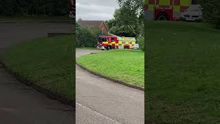 Fire brigade truck in farthingale Line in Waltham abbey [upl. by Liahkim480]