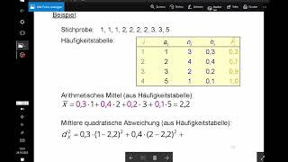 Empirische Varianz  Gruppierte Daten Beispiel 8 [upl. by Aserret]