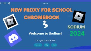 New Proxy Links For School Chromebook 2024  SODIUM PROXY [upl. by Anehsuc645]