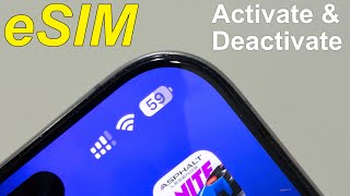 How to Activate eSIM in iPhone 16 16 pro 16 pro max iPhone 15 amp Deactivate eSIM amp insert SIM [upl. by Suillenroc]