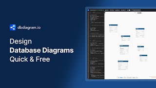 dbdiagramio  Free Tool to Design Database Diagrams Quickly [upl. by Haela966]