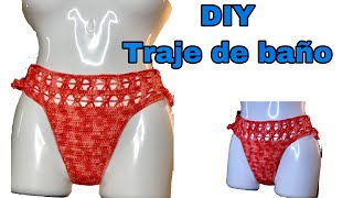 DIY TRAJE DE BAÑO TEJIDO crochet paso a paso  ideas para vender [upl. by Fesoy]