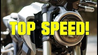 HONDA CB125R TOP SPEED [upl. by Ennalorac]