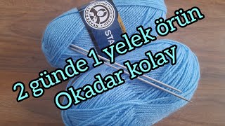 HAYRAN KALACAĞINIZ ÖRGÜ MODELİ ANLATIMLI ✅YELEK HIRKA SUVETER MODELİ knittingdesign crochet [upl. by Etram]