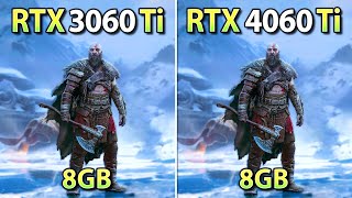 RTX 3060 Ti vs RTX 4060 Ti  Test in 10 Games  DLSS 3 amp FSR 31 Frame Generation [upl. by Eirlav]