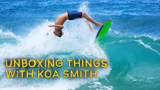 Koa Unboxes a Stand Up Boogie Board and a RAT TRAP  UNBOXING THINGS WITH KOA SMITH [upl. by Florella]