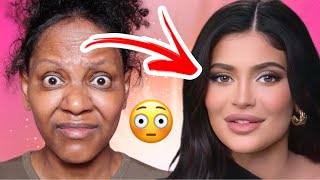 Makeup Transformation Kylie Jenner makeup lacefrontwig [upl. by Admama]