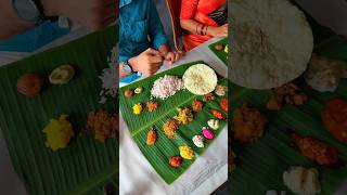 💢 Eating Kalyana Sadya  🔥Kollam Thiruvananthapuram Style👌  Bhagavathy Catering 💥🌈 [upl. by Gwynne]