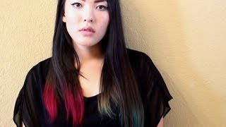 Dip Dye Hair Tutorial [upl. by Jacquelyn221]