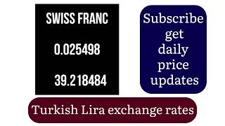 Turkish Lira Exchange Rates Today 05 august 2024 [upl. by Samuelson19]