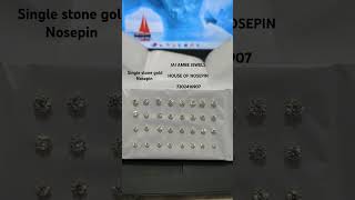 SINGLE STONE GOLD NOSEPIN gold jewellery jewellers jhumka goldjewellery [upl. by Beore]