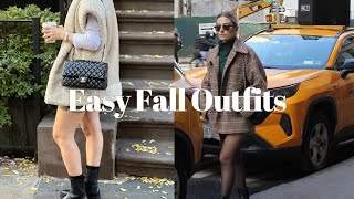 EASY FALL OUTFIT IDEAS  Cute And Cozy In NYC  NihalTab [upl. by Amian]