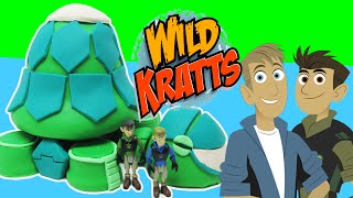 WILD KRATTS PlayDoh Surprise Egg Wild Kratts Tortuga Save The Tortuga from Gourmand [upl. by Glass]