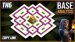 The BEST TH6 HYBRIDTROPHYdefense Base 2021 Town Hall 6 Hybrid Base Design  Clash of Clans [upl. by Joycelin33]