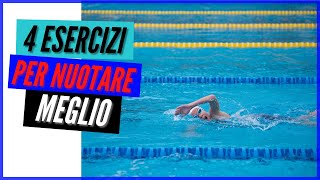 ESERCIZI NUOTO e consigli su come nuotare meglio [upl. by Aineval]