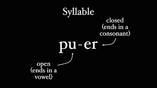 How Latin Does Syllables [upl. by Ardied]