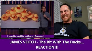 American Reacts to JAMES VEITCH The Bit with the Ducks REACTION [upl. by Radford]