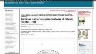 Caminos numéricos para trabajar el cálculo mental  PDI  Aprendizaje matemático basado en juegos [upl. by Lewert]