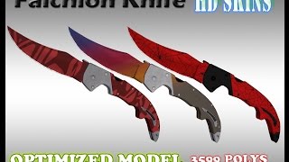 CSGO Falchion Knife HD skin for cs 16 [upl. by Henrieta]