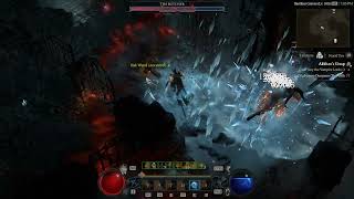 D4 Season 3 Ice Spikes Sorc Mage vs Butcher Tier100 HC [upl. by Arrak]