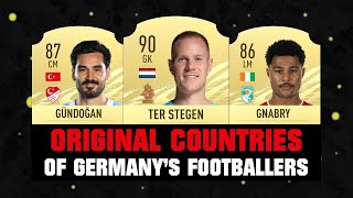 Did you know The ORIGINAL COUNTRIES OF GERMANYS Footballers 😱🔥 [upl. by Araminta]