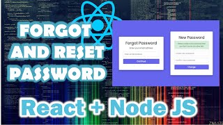 Forgot and Reset Password with React  Node JS [upl. by Enelyaj835]