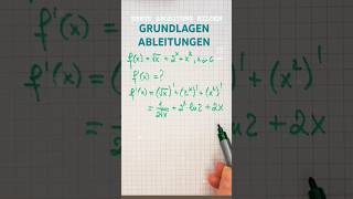 ERSTE ABLEITUNG BILDEN maths youtubeshorts [upl. by Takashi]