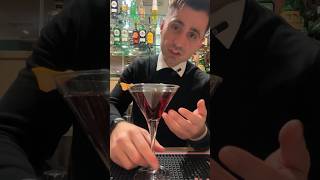 Boulevardier 3 cl bitter campari 3 cl vermouth 45 cl rye o bourbon whisky shortvideo cocktail [upl. by Ifok425]