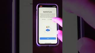 How to Turn On Spatial Audio and Set Up Personalized Spatial Audio shorts [upl. by Zednanreh]