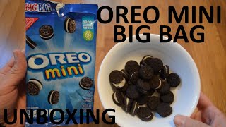 Unboxing Oreo Mini Chocolate Sandwich Cookies Big Bag [upl. by Eelarak435]