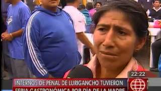 América Noticias Reos del penal de Lurigancho organizaron feria gastronómica por el Día de la Madre [upl. by Halyhs]