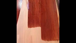 How to stain with a lambswool applicator on hardwood floors Old school [upl. by Cnut]