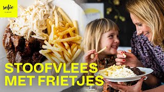 Mijn favoriet stoofvlees recept met frietjes en witloofsalade 🇧🇪  Sofie Dumont [upl. by Vicky]