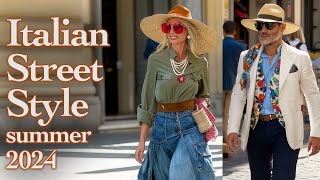 Unique Italian Street Style Discover the Best Italian Trends for Summer 2024 Luxury shopping walk [upl. by Rand]