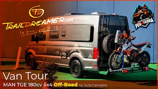 Van Tour MAN TGE 4x4 camper 😮 Trail Dreamer  Jaume Von Arend  by Julià Camper  Peuaterra [upl. by Kendall]