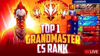 🔴NEW SEASON CSR 😎 PUSH TO TOP 1 GRANDMASTER  FREE FIRE RANK CLASH SQUAD PUSH LIVE [upl. by Ellevehc]