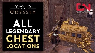 Assassins Creed Odyssey  All 17 Legendary Chest Locations [upl. by Bethany]