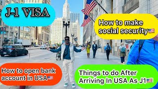 THINGS TO DO AFTER ARRIVING IN USA🇺🇸 AS J1 STUDENT  J1 VISA [upl. by Kcirddet]