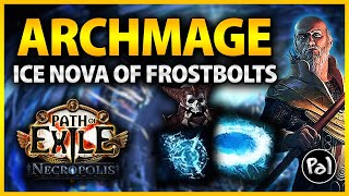 PoE 324 Kitavas Ice Nova of Frostbolts Archmage Hierophant Full Build Guide [upl. by Ilrebmyk883]